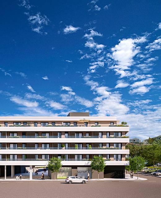 Render edificio en Estella